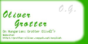 oliver grotter business card
